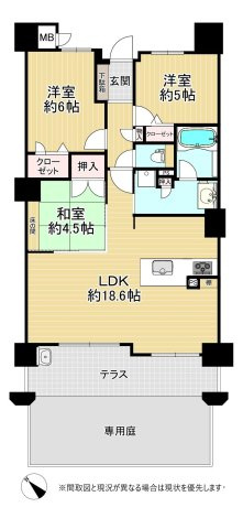 サンパーク折尾学園の丘 サウスリッジ（C-11）の間取り