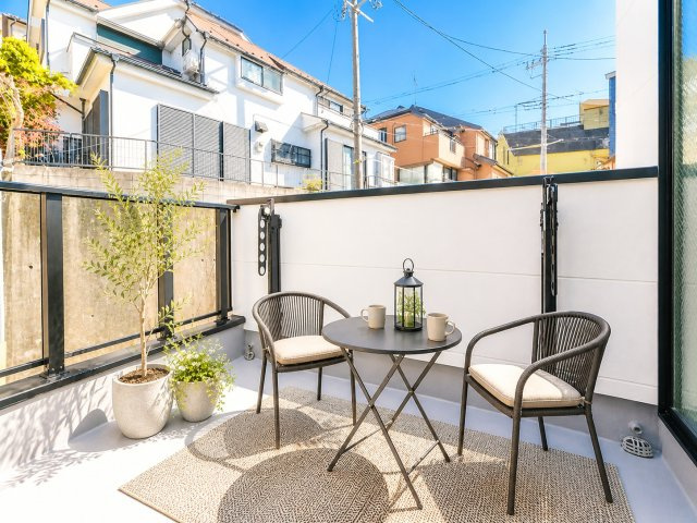 【バルコニー】 | ＪＲ横浜線「大口」新築戸建て | 落ち着いた時間を過ごせるバルコニーです