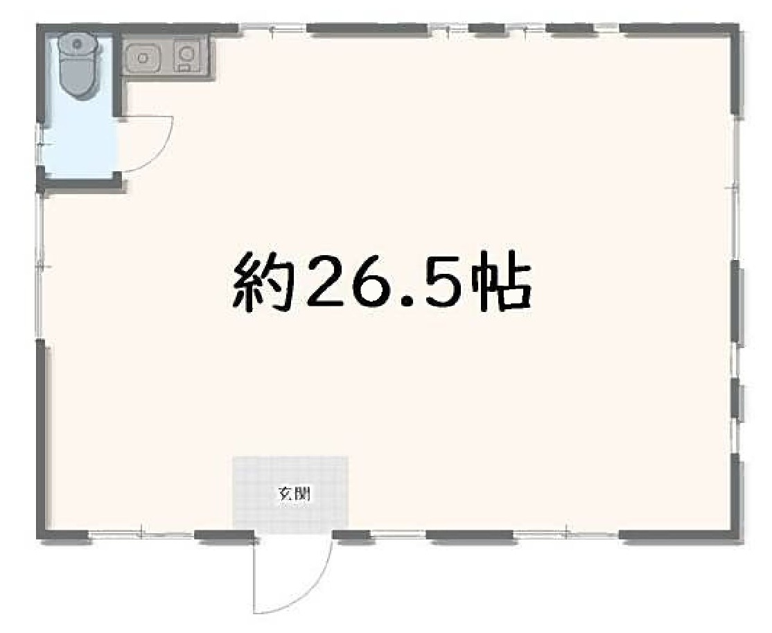 売店舗事務所　小山市犬塚の間取り
