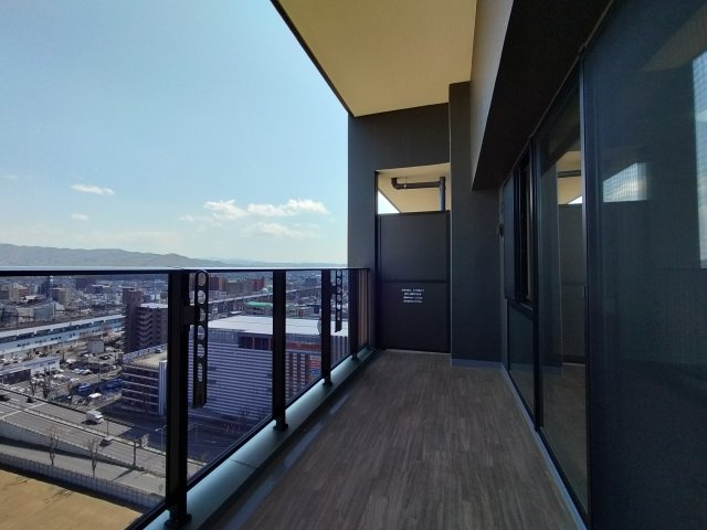 レーベン福島ONE TOWERのバルコニー