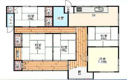 小山市中久喜の間取り