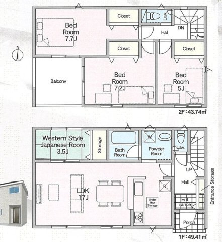 八ケ崎第30【貝の花小学校:徒歩５分】