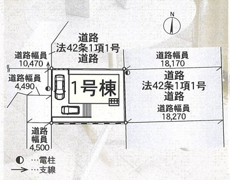八ケ崎第30【貝の花小学校:徒歩５分】の区画図
