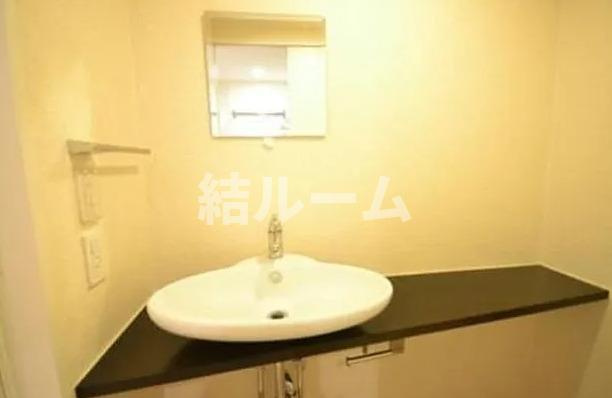 板橋区中丸町の賃貸マンションの洗面所