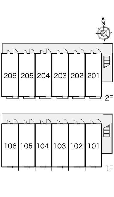 レオパレスアーバンビレッジ蓮田の区画図