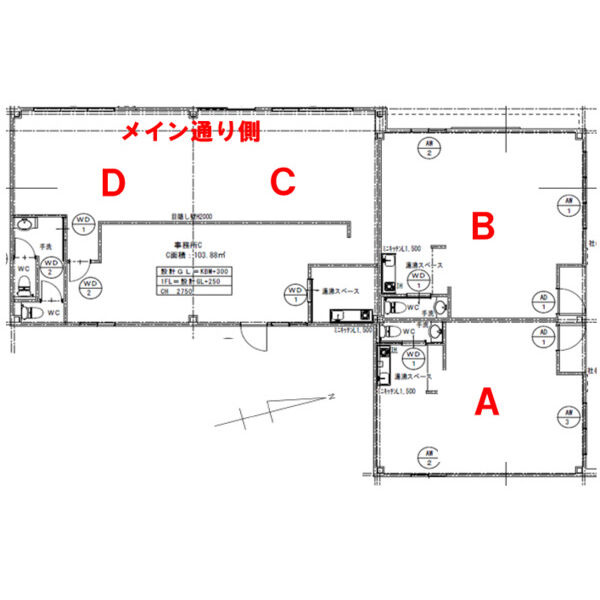 ビレッジ篠目童子の間取り