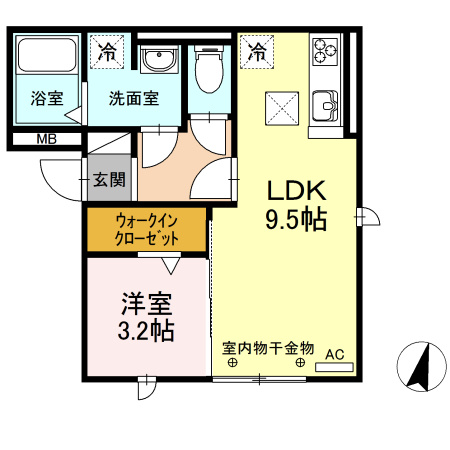 エクラシエールの間取り