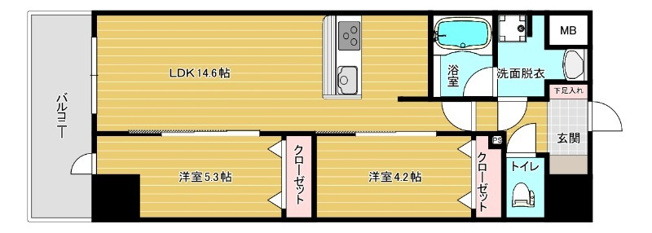 【間取り】 | リファレンスリバービュー室見　★プライスホームなら仲介手数料が0円です★
