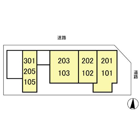 イーストパークサイドの区画図
