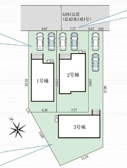 山形市花楯4期【新築建売】の区画図|区画図