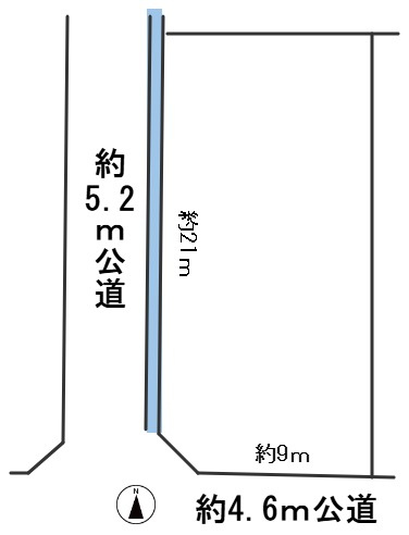 ６６５５８　羽島郡岐南町伏屋土地の区画図