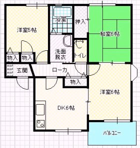 ディアス光B棟の間取り
