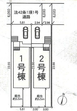 小金原第26【貝の花小学校:徒歩６分】の区画図