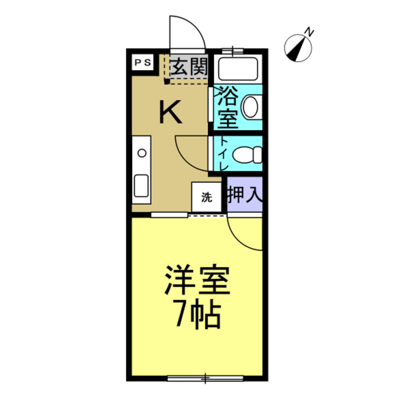 ハイツ成田の間取り