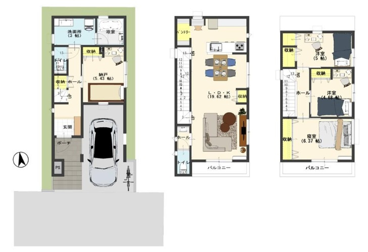 神戸市垂水区星陵台1丁目の間取り
