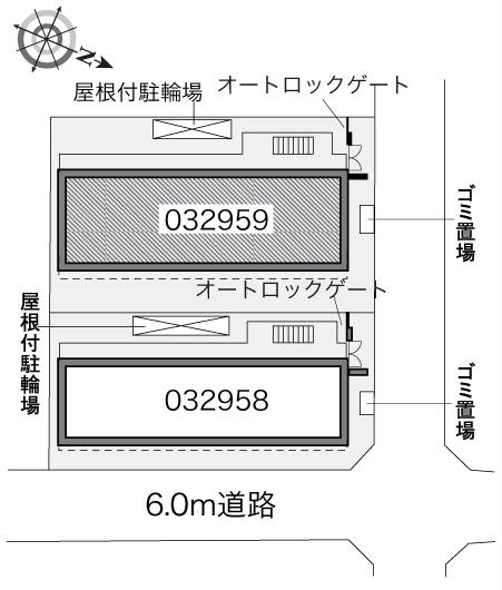 レオパレスカメリアウエストの区画図