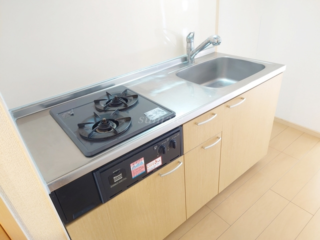 ビアーレＭのキッチン|お料理しやすいガスコンロです☆