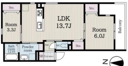 【間取り】 | リブレメゾン住吉Ⅰ
