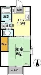 コーポ後藤の間取り