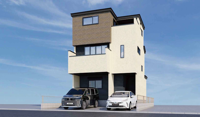 【完成予想図】 | 葵区城東町2期　新築戸建　全1棟