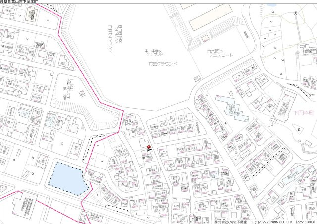 2026/2/4価格変更　中古　高山市下岡本町　880万の地図