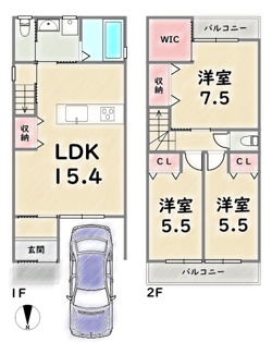 【間取り】 | 右京区太秦安井藤ノ木町