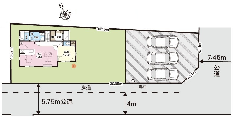 GRAFARE　鴻巣市鎌塚4期の区画図|図面と現況が異なる場合、現況を優先とします。