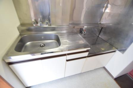 メゾン中山のキッチン|ガスコンロ設置可能です