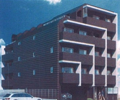 【外観パース】 | アジールコート東高円寺 | 鉄筋コンクリート造のがっちりとした建物。