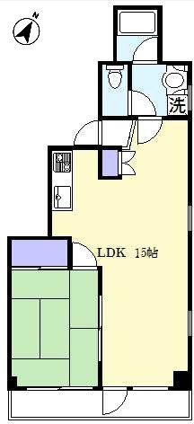 ローズマリー三軒茶屋　2人入居相談可　独立洗面台　オートロックの間取り