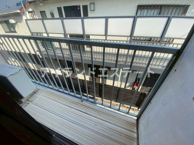 バロン野沢　陽当たり良好　最上階　学生さんおすすめのバルコニー