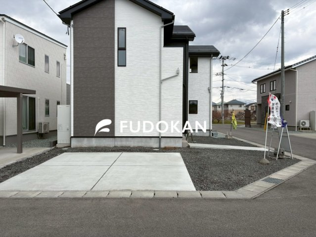 東根市羽入東【新築建売】の外観|現地外観写真。ご予約受付中！