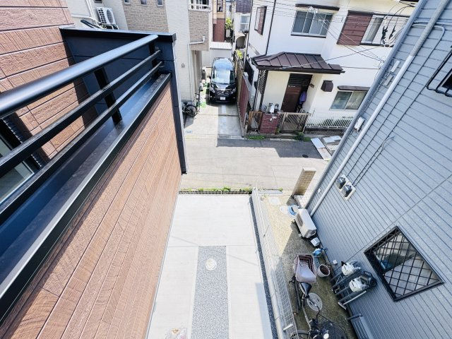 松戸市金ケ作新築戸建【金ケ作小学校:徒歩６分】の展望|バルコニーより道路側眺望