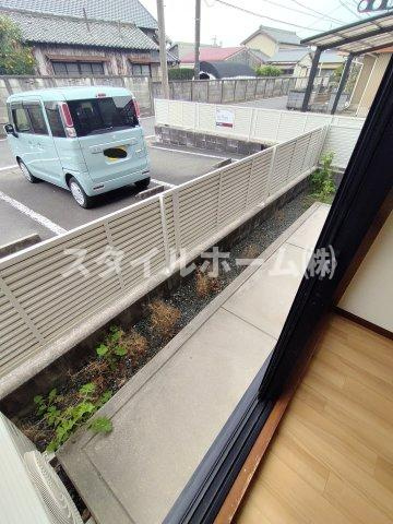 リヴェール本野Bのバルコニー