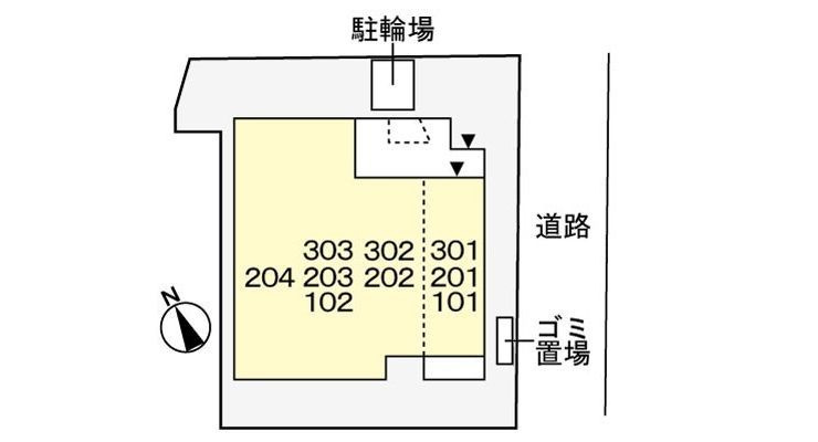 ボヌール・ミウラの区画図