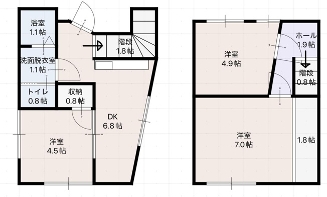 【間取り】 | 高知市本町１丁目 | 301
