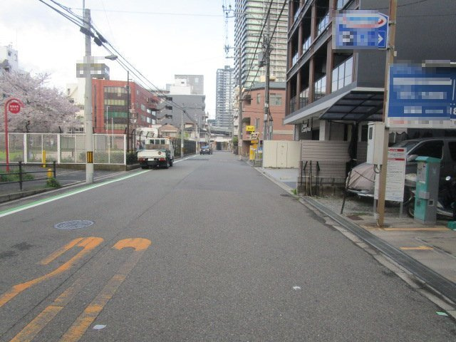 大阪市浪速区日本橋西２丁目のビルの周辺