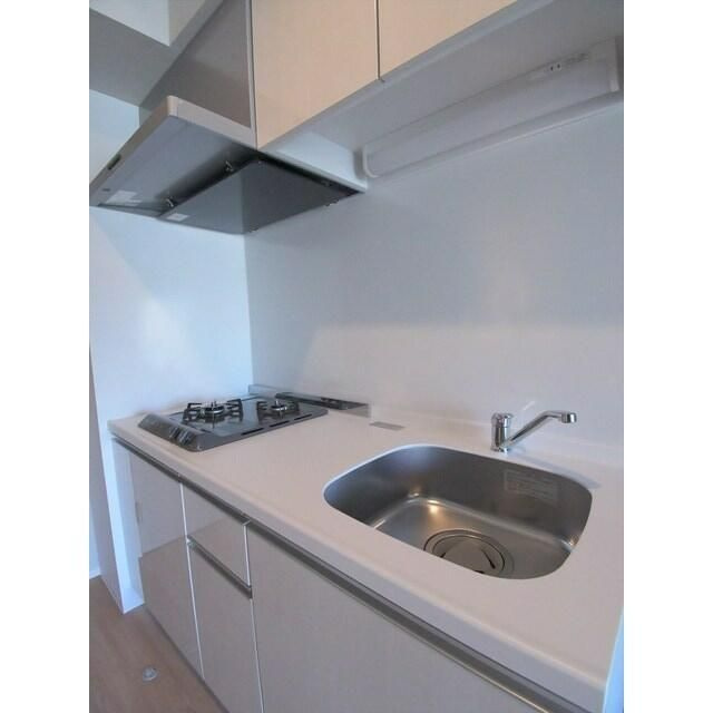 Ｐｒｉｍａｌ　ＫｉｎｓｈｉｃｈｏⅡのキッチン|コンパクトなキッチンで掃除もラクラク