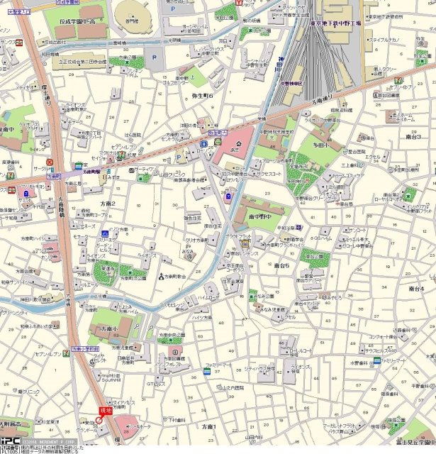 ダイナシティ方南町の地図