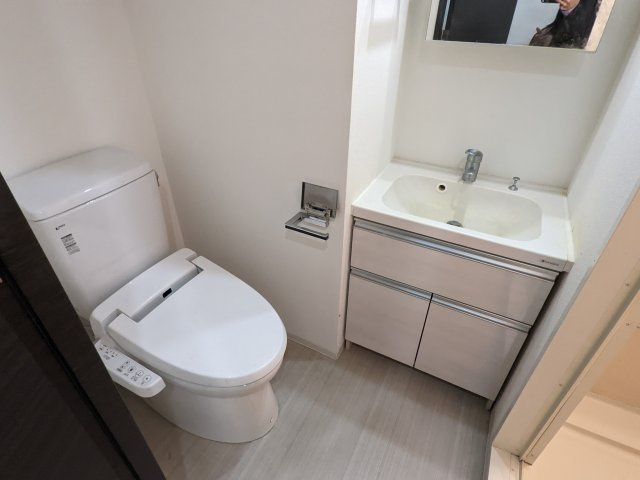 プレミアムキューブ新中野の独立洗面台