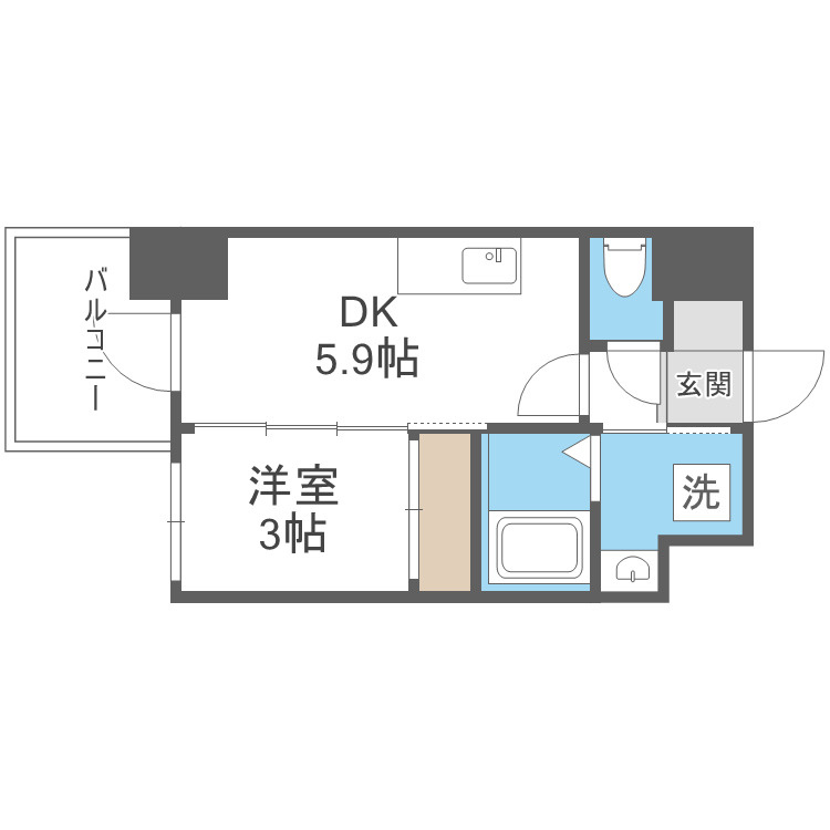 セレニテ新大阪グランデシュッドの間取り
