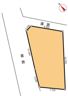 【土地図】 | 緑区誉田町1丁目　売地　誉田駅 | 緑区誉田町1丁目　売地　誉田駅