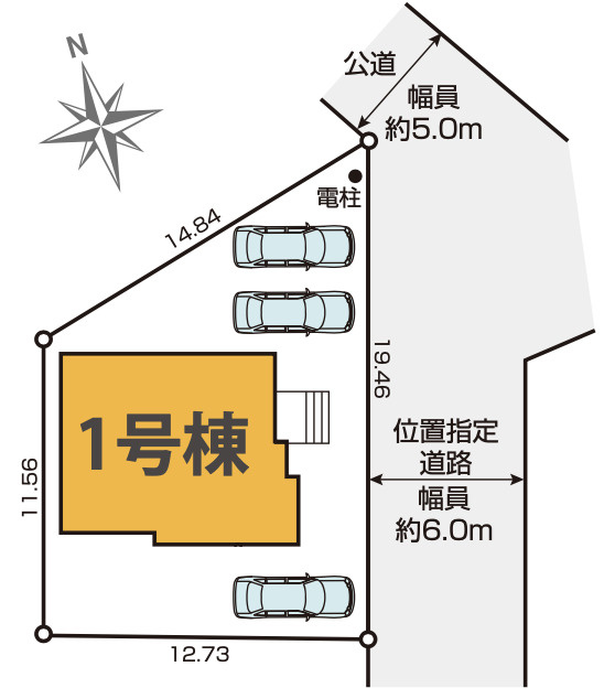 【仲介手数料無料】所沢市牛沼　５期　全１棟　所沢市の新築住宅なら西武ハウジングの区画図