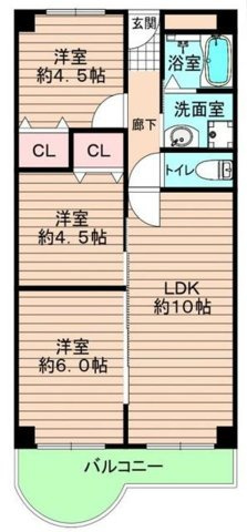 御影プライムハイツの間取り
