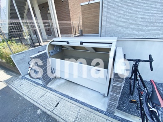 MELDIA東大宮Ⅲのその他共用部分|敷地内ゴミ置き場です☆
