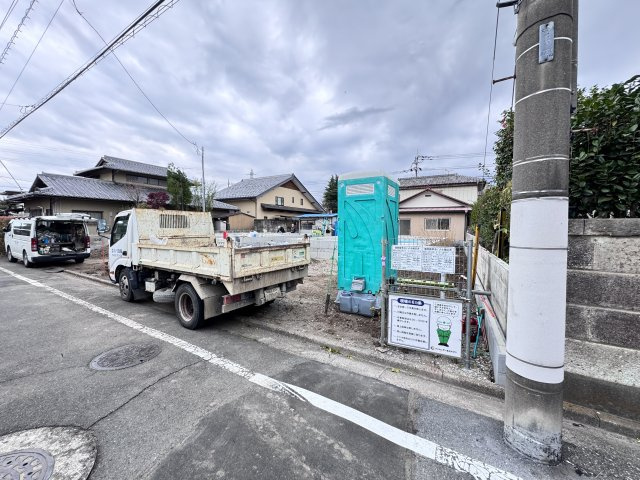新築　前橋市大利根町第2　クレイドルガーデン　1号棟の駐車場|現地写真　駐車スペースは並列3台分可能です！
