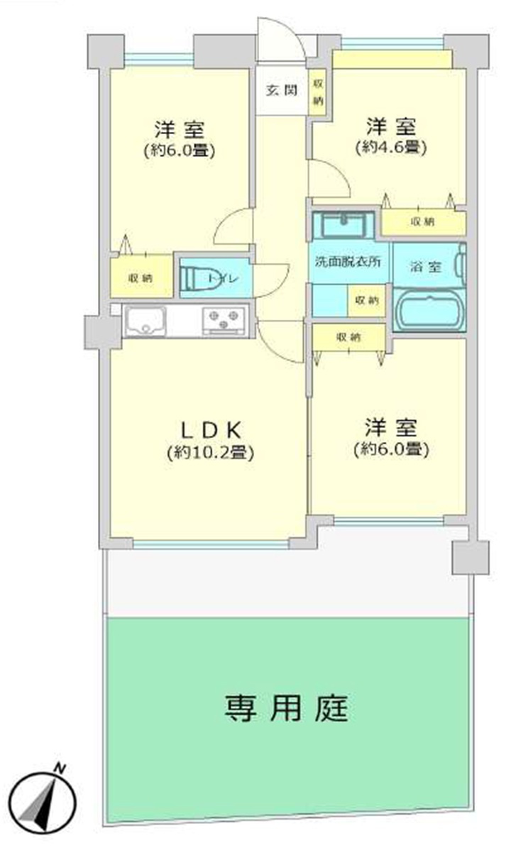 ダイアパレス東灘深江本町の間取り