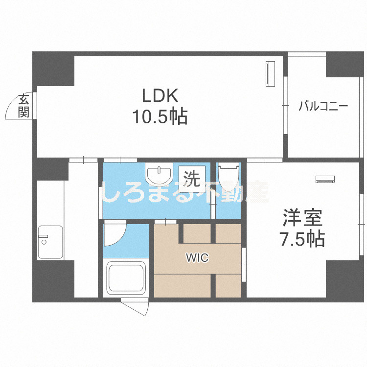 ルクレ堺筋本町レジデンスの間取り