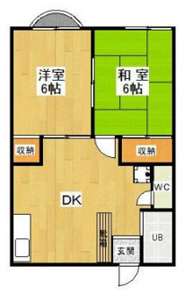 【間取り】 | ビューハイツ榊原B棟