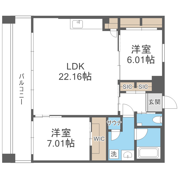 プレジオ東三国の間取り